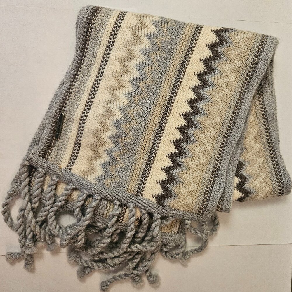 Smartwool Pine Lake Chevron Stripe Merino Wool Scarf